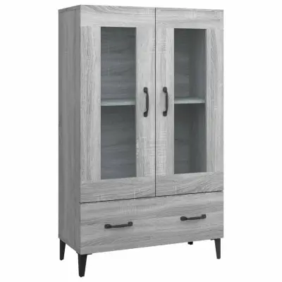 Komoda - Predalnik siva sonoma 70x31x115 cm inženirski les