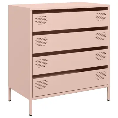 Komoda - Predalnik roza 68x39x73,5 cm hladno valjano jeklo