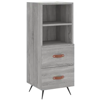 Komoda - Predalnik siva sonoma 34,5x34x90 cm inženirski les