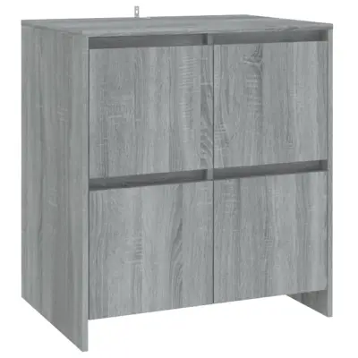 Komoda - Predalnik siva sonoma 70x41x75 cm inženirski les