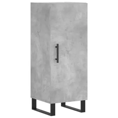 Komoda - Predalnik betonsko siva 34,5x34x90 cm inženirski les