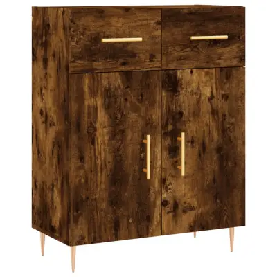 Komoda - Predalnik dimljeni hrast 69,5x34x90 cm inženirski les