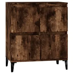 Komoda - Predalnik dimljeni hrast 60x35x70 cm inženirski les