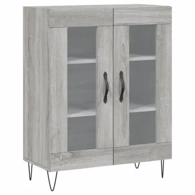 Komoda - Predalnik siva sonoma 69,5x34x90 cm inženirski les