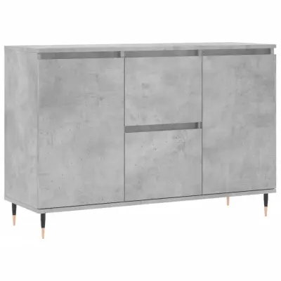 Komoda - Predalnik betonsko siva 104x35x70 cm inženirski les