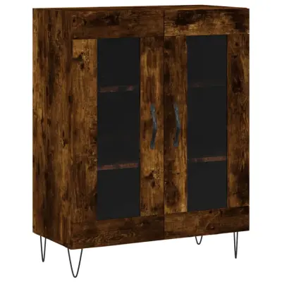 Komoda - Predalnik dimljeni hrast 69,5x34x90 cm inženirski les