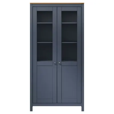 Komoda - Predalnik Hill siva 85x37x170,5 cm trdna borovina