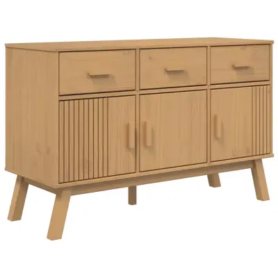Komoda - Predalnik OLDEN rjava 114x43x73,5 cm trdna borovina