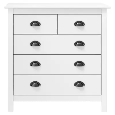 Komoda - Predalnik Hill bela 79x40x80 cm trdna borovina