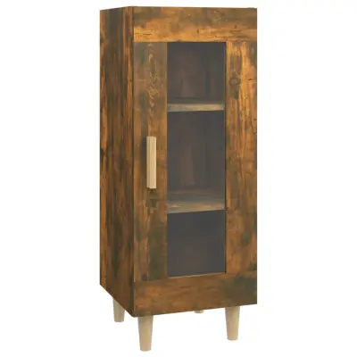 Komoda - Predalnik dimljeni hrast 34,5x34x90 cm inženirski les