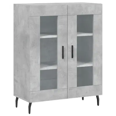 Komoda - Predalnik betonsko siva 69,5x34x90 cm inženirski les