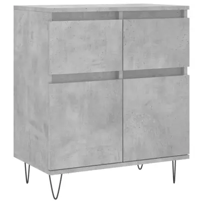 Komoda - Predalnik betonsko siva 60x35x70 cm inženirski les