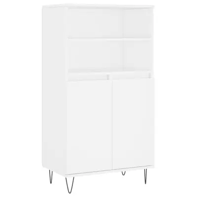 Visoka omara - Komoda - Predalnik Bela 60x36x110 cm inženirski les