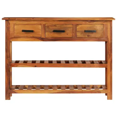Komoda - Predalnik s 3 predali 110x30x80 cm trden les