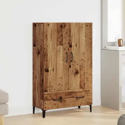 Visoka Komoda - Predalnik Old Wood 70x31x115 cm Inženirski les