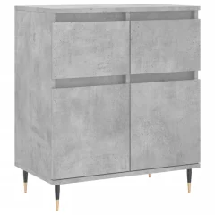 Komoda - Predalnik betonsko siva 60x35x70 cm inženirski les