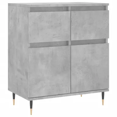 Komoda - Predalnik betonsko siva 60x35x70 cm inženirski les