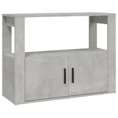 Komoda - Predalnik betonsko siva 80x30x60 cm inženirski les