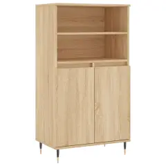 Visoka omara - Komoda - Predalnik sonoma hrast 60x36x110 cm inženirski les