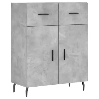 Komoda - Predalnik betonsko siva 69,5x34x90 cm inženirski les