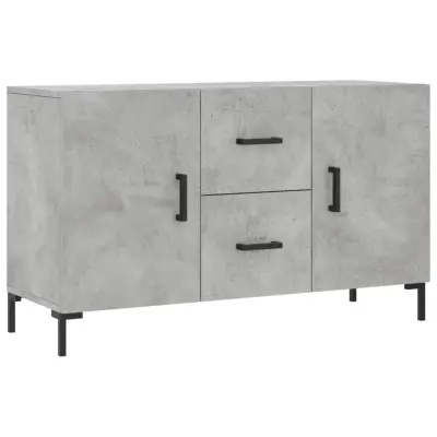 Komoda - Predalnik betonsko siva 100x36x60 cm inženirski les