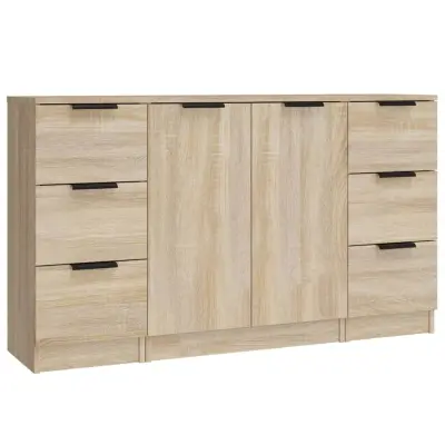 Komoda - Predalnik 3 kosi sonoma hrast inženirski les