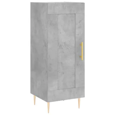 Komoda - Predalnik betonsko siva 34,5x34x90 cm inženirski les