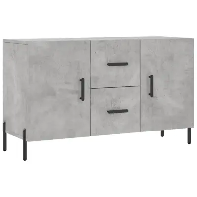 Komoda - Predalnik betonsko siva 100x36x60 cm inženirski les