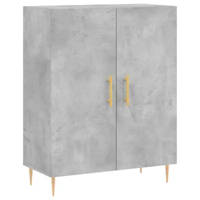 Komoda - Predalnik betonsko siva 69,5x34x90 cm inženirski les