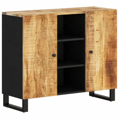 Komoda - Predalnik z 2 vrati 90x33x75 cm trden mangov les