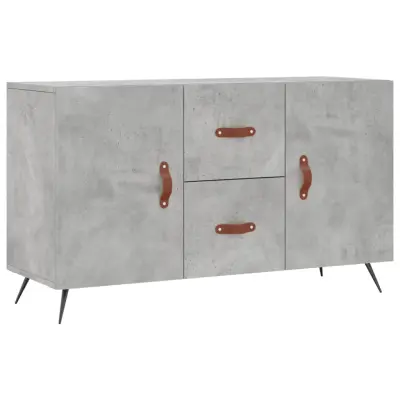 Komoda - Predalnik betonsko siva 100x36x60 cm inženirski les