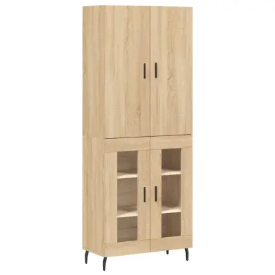 Visoka Komoda - Predalnik sonoma hrast 69,5x34x180 cm inženirski les