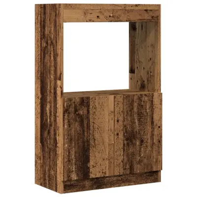 Visoka omara - Komoda - Predalnik starinski les 63x33x100 cm inženirski les