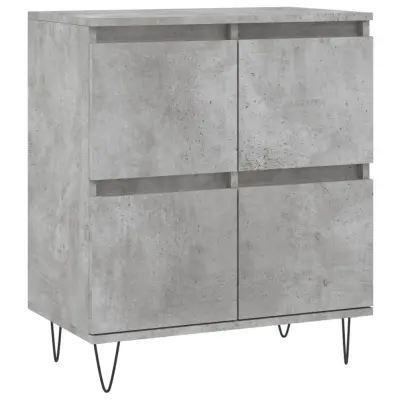 Komoda - Predalnik betonsko siva 60x35x70 cm inženirski les