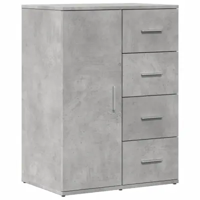Komoda - Predalnik betonsko siva 59x39x80 cm inženirski les