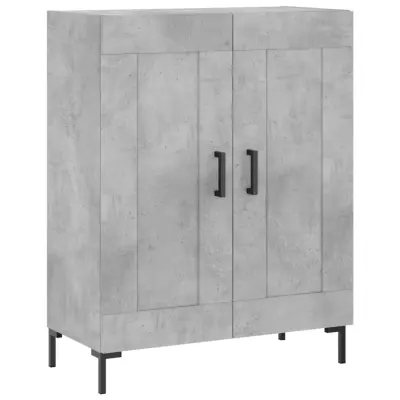Komoda - Predalnik betonsko siva 69,5x34x90 cm inženirski les