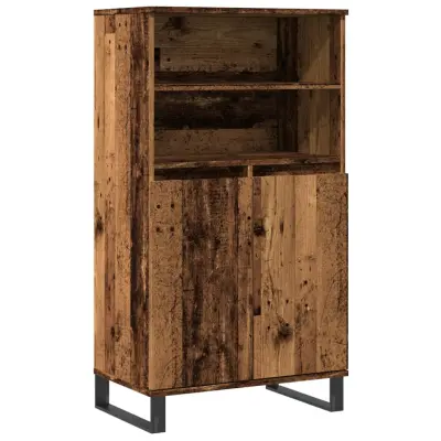 Visoka omara - Komoda - Predalnik starinski les 60x36x110 cm inženirski les
