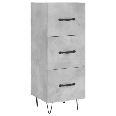Komoda - Predalnik betonsko siva 34,5x34x90 cm inženirski les