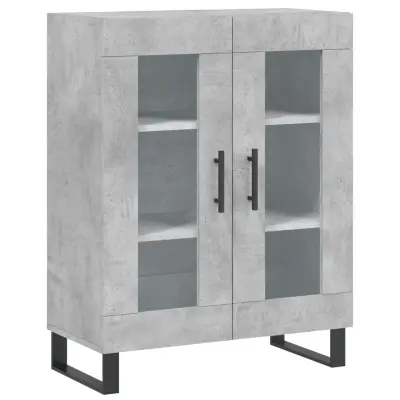 Komoda - Predalnik betonsko siva 69,5x34x90 cm inženirski les