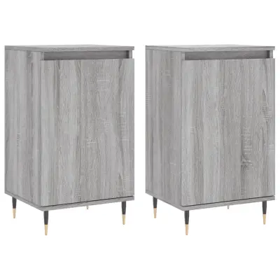 Komoda - Predalnik 2 kosa siva sonoma 40x35x70 cm inženirski les