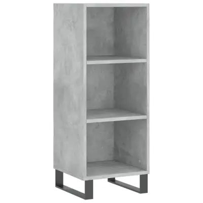 Komoda - Predalnik betonsko siva 34,5x32,5x90 cm inženirski les