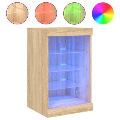 Komoda - Predalnik z LED lučkami sonoma hrast 41x37x67 cm