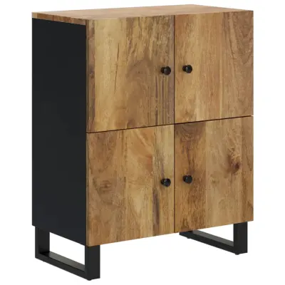Komoda - Predalnik s 4 vrati 60x33x75 cm trden mangov les