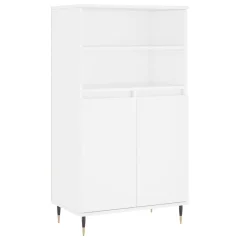 Visoka omara - Komoda - Predalnik Bela 60x36x110 cm inženirski les