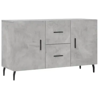 Komoda - Predalnik betonsko siva 100x36x60 cm inženirski les