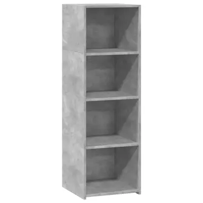 Visoka omara - Komoda - Predalnik betonsko siva 40x41x124 cm inženirski les