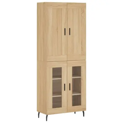 Visoka Komoda - Predalnik sonoma hrast 69,5x34x180 cm inženirski les