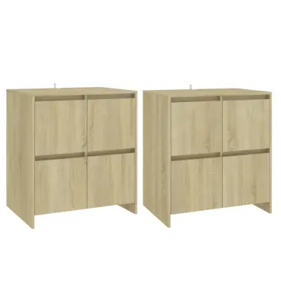 Komoda - Predalnik 2 kosa sonoma hrast 70x41x75 cm iverna plošča