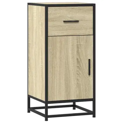 Komoda - Predalnik sonoma hrast 35,5x35x76 cm inženirski les in kovina