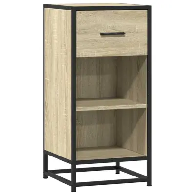 Komoda - Predalnik sonoma hrast 35,5x35x76 cm inženirski les in kovina